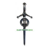 Pewter Clan Crest Kilt Pin - Choose Your Clan A-M