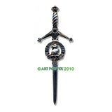 Pewter Clan Crest Kilt Pin - Choose Your Clan A-M