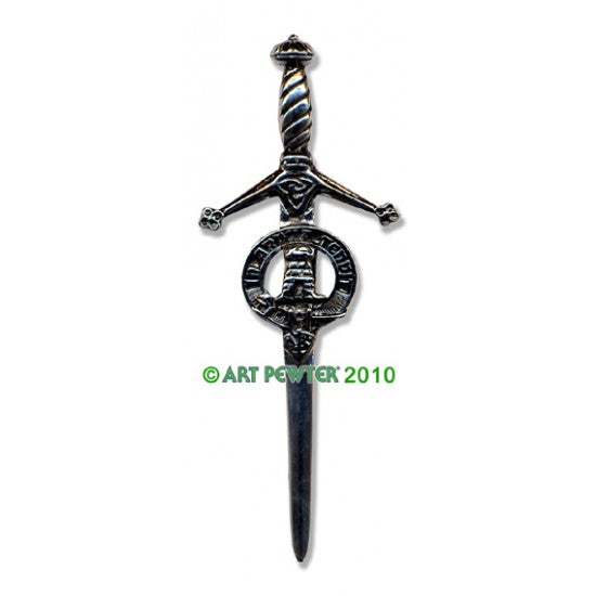 Pewter Clan Crest Kilt Pin - Choose Your Clan A-M