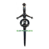 Pewter Clan Crest Kilt Pin - Choose Your Clan A-M