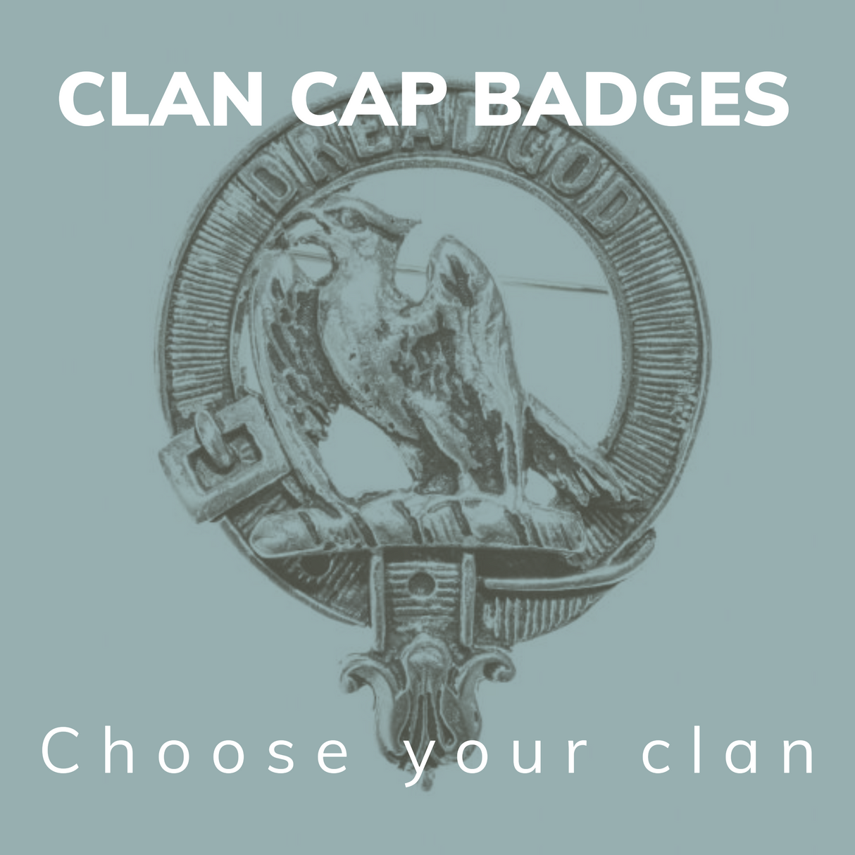 Pewter Clan Crest Hat Badge - Choose your clan N-Z