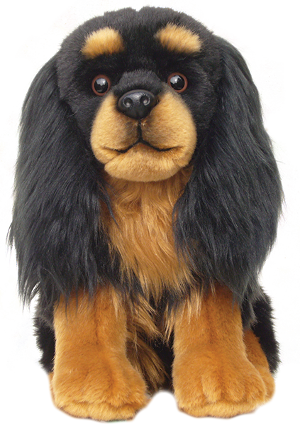 12 inch Cavalier King Charles Spaniel Black and Tan Soft Toy