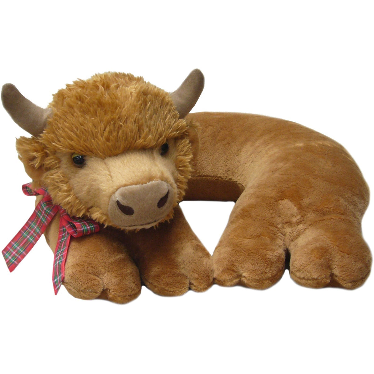 Highland Cow 12 inch diameter Travel pillow