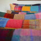 Harris Tweed Patchwork 14 inch Square Cushion