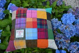 Harris Tweed Patchwork 14 inch Square Cushion