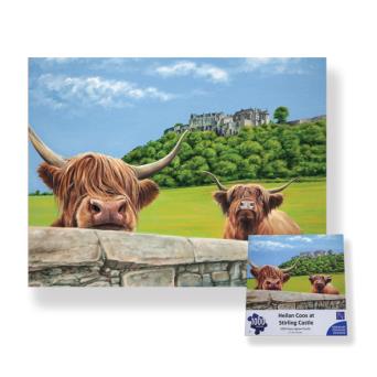 Heilan Coos At Stirling Castle 1000pc Jigsaw