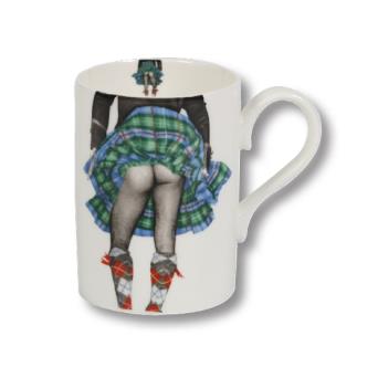 Highland Swing White Bone China Mug