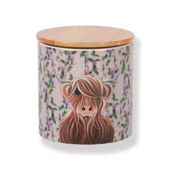 Miss Thistle McMoo Boxed Ceramic Canister