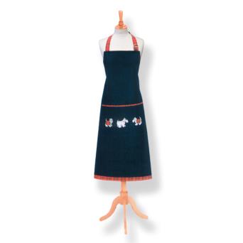 Tartan Terriers Denim Apron