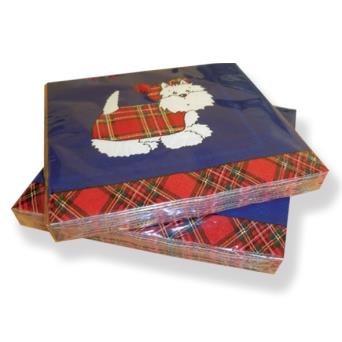 Tartan Terriers Paper Napkins (20pc)