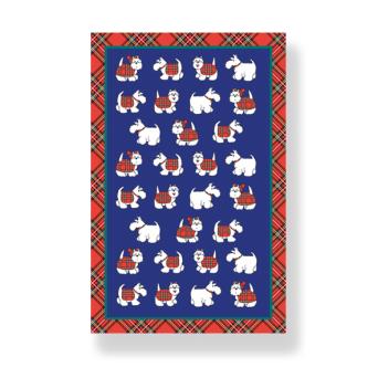 Tartan Terriers Tea Towel