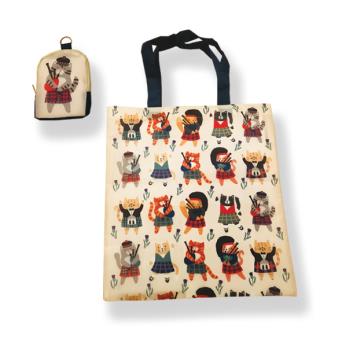 Cats N Kilts Foldaway Shopping Bag