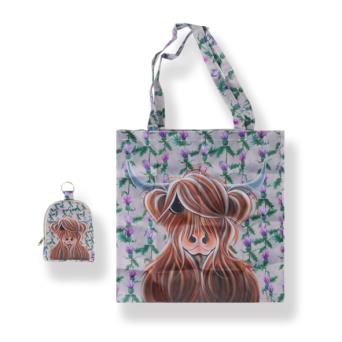 Miss Thistle McMoo Foldaway Shopping Bag