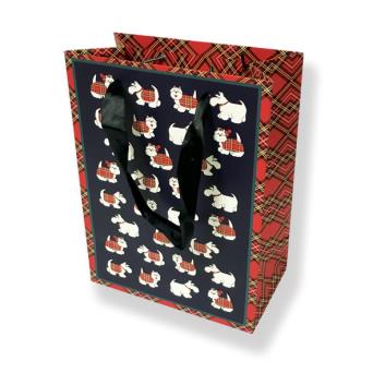 Tartan Terriers Medium Gift Bag