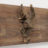 Stag Fir & Iron Coat Hook Row