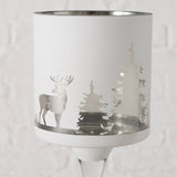 “Minou” Large Windlight On Stem Candle Holder (30cm Tall)