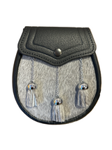 Double Tramline Flap Skin Front & Metal Tassels Semi Dress Sporran