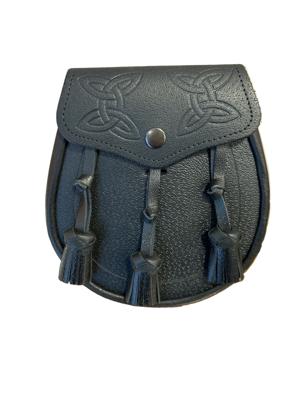 Duo Celtic Swirl Flap With Tassels Day Sporran