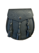 Duo Celtic Swirl Flap With Tassels Day Sporran