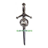 Pewter Clan Crest Kilt Pin - Choose Your Clan A-M