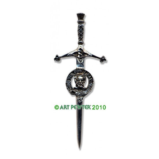 Pewter Clan Crest Kilt Pin - Choose Your Clan A-M