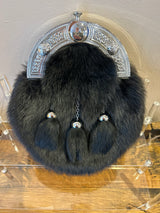 Black Rabbit Chrome Cantle Dress Sporran