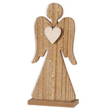 “Miranis” Large Pine Angel With Heart (22cm Tall)