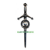 Pewter Clan Crest Kilt Pin - Choose Your Clan A-M