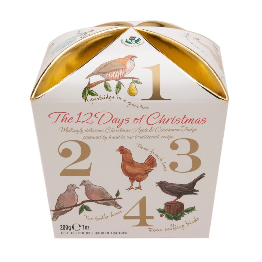 12 Days of Christmas Apple and Cinnamon Fudge Carton 200g