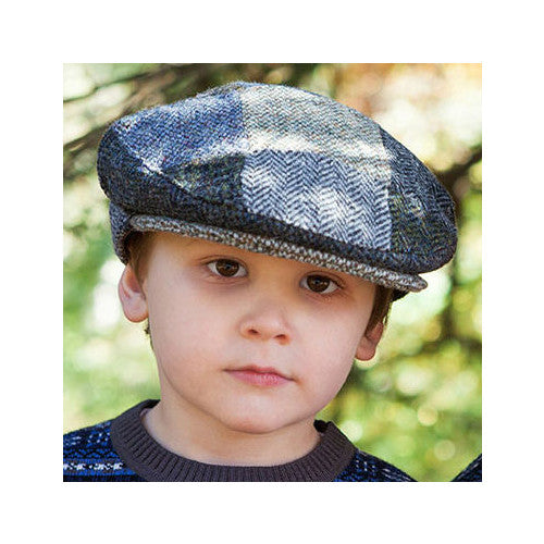 Kids Harris Tweed Patch Cap One Size