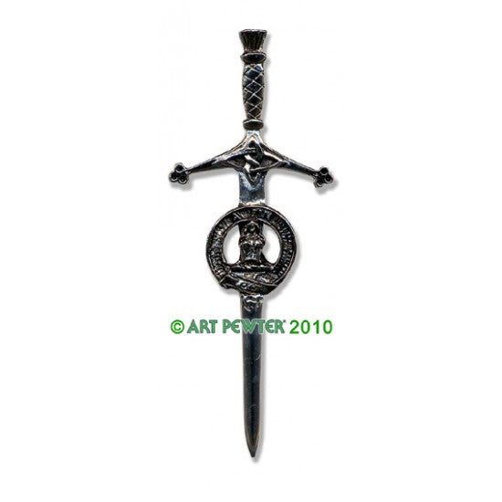 Pewter Clan Crest Kilt Pin - Choose Your Clan N-Z