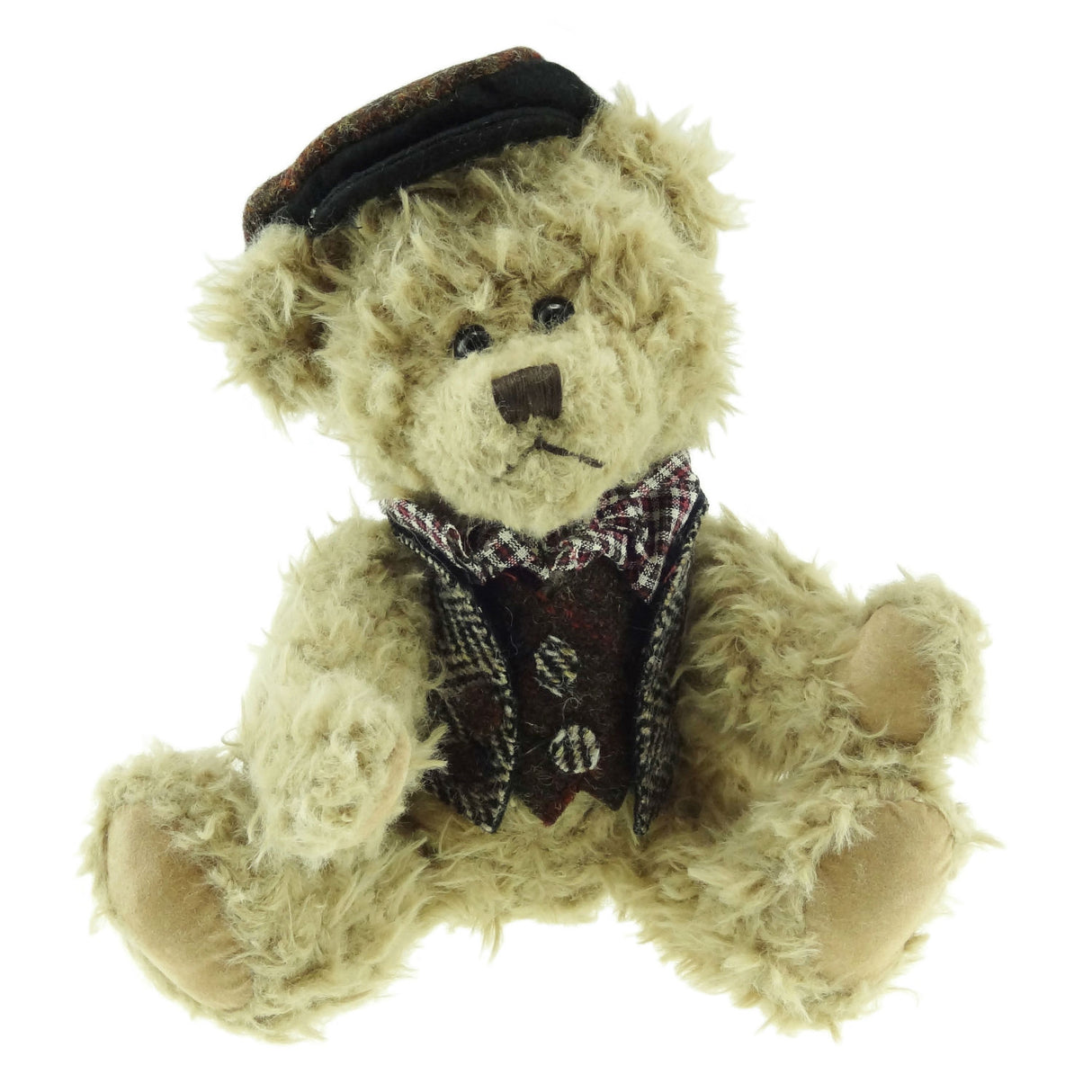 Green Harris Tweed 25cm Boy Teddy Bear