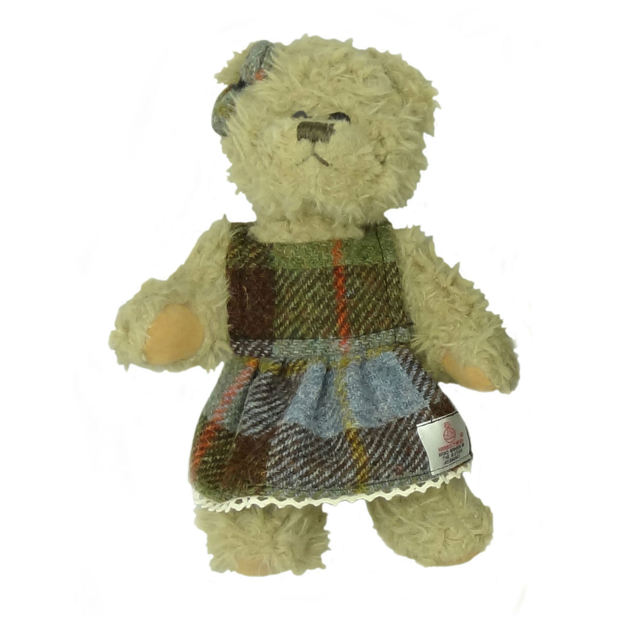 Macleod Tartan Harris Tweed 25cm Girl Teddy Bear