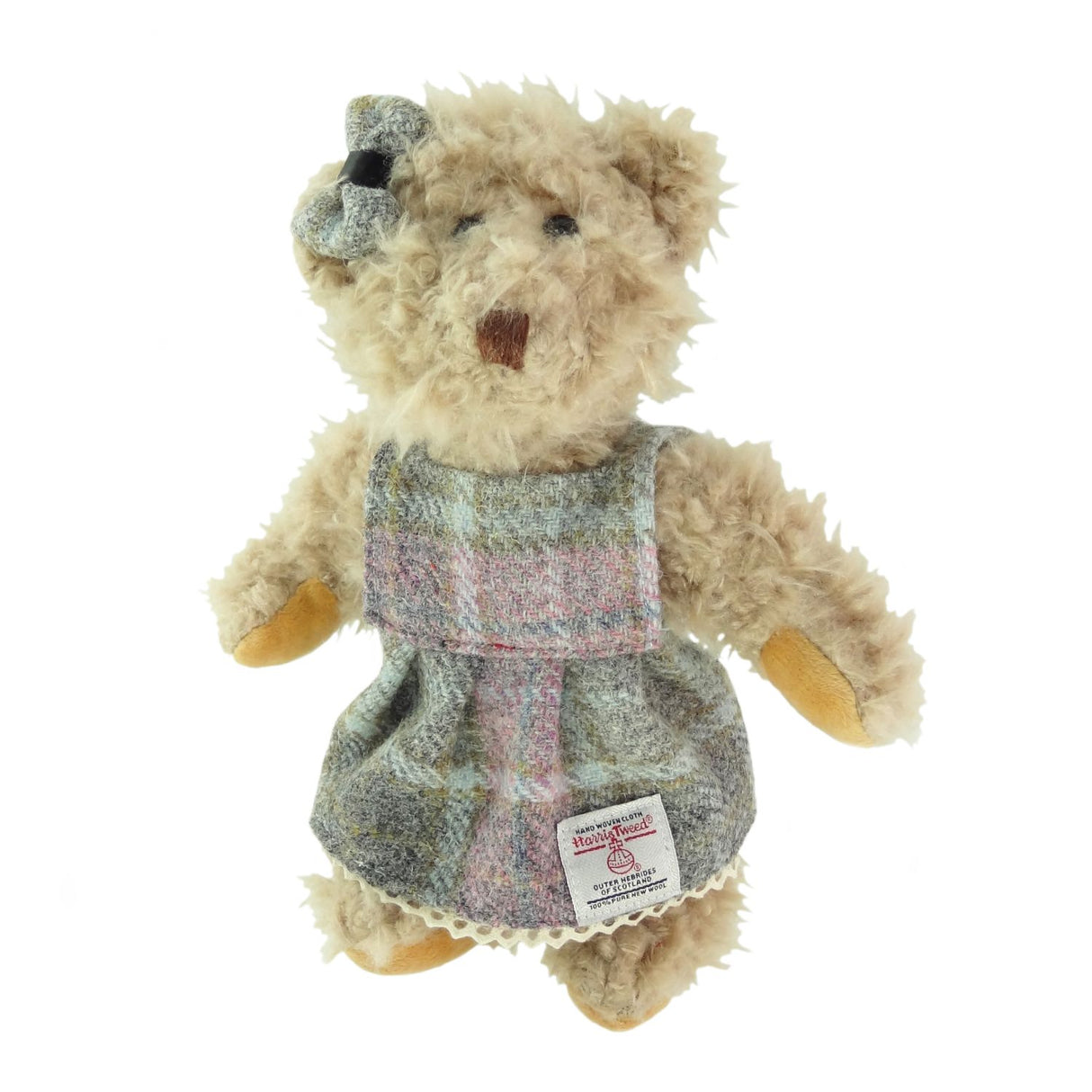 Soft Buchanan Harris Tweed 25cm Girl Teddy Bear