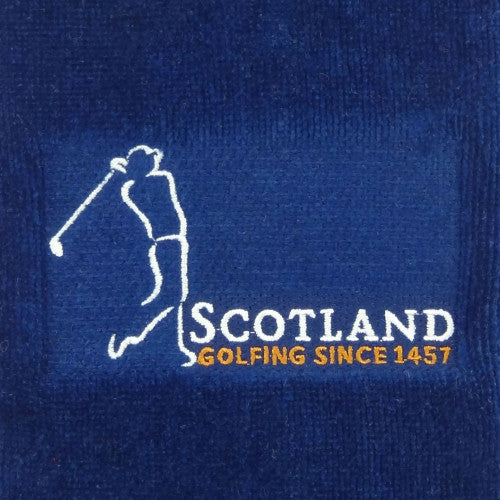 Scotland Golfing Since 1457 Blue Golf Towel