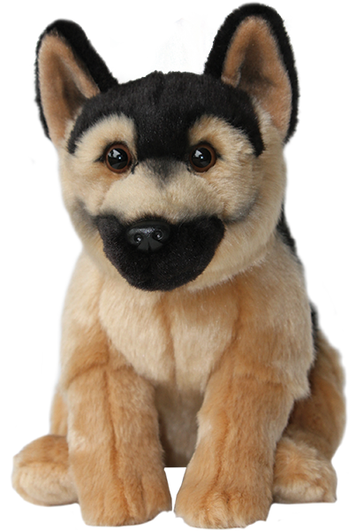 12 inch German Shepherd Black & Tan Soft Toy