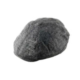 Peaky Stud Cap - Grey Tweed