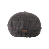 Peaky Stud Cap - Blue Box Tweed