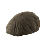 Peaky Stud Cap - Green Box Tweed