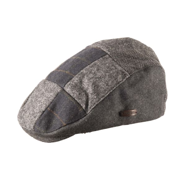 Heritage Patchwork Cap - Blue Tweed