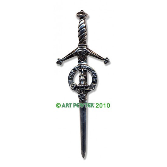 Pewter Clan Crest Kilt Pin - Choose Your Clan N-Z