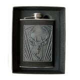 Stag Boxed 8oz Hip Flask