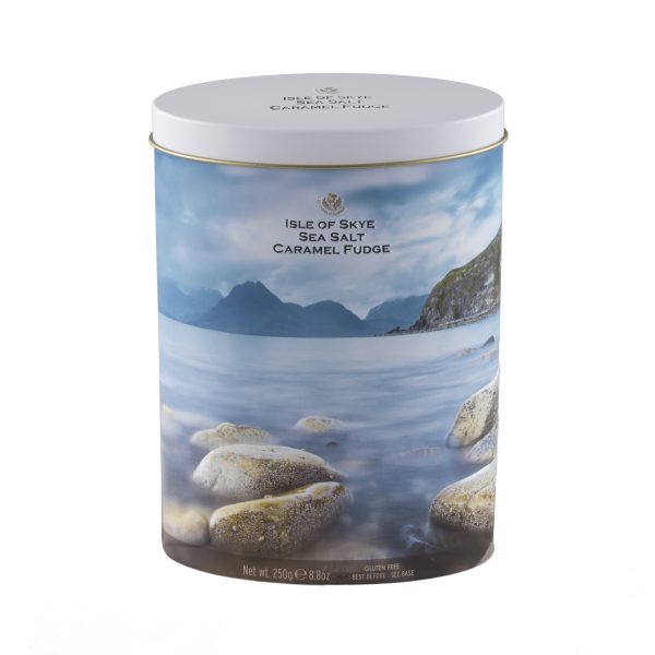 250g Isle Of Skye Sea Salt Caramel Fudge Tin