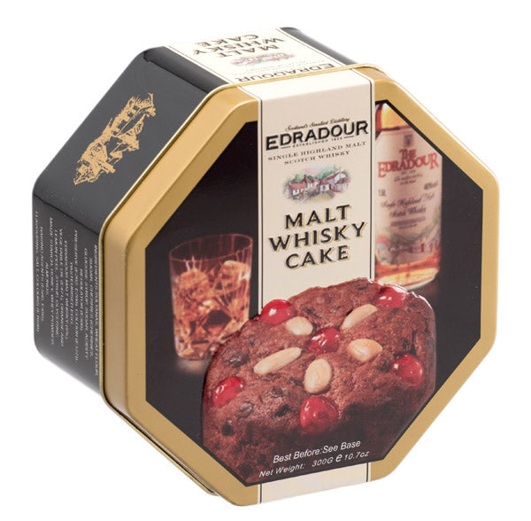 300g Edradour Malt Whisky Cake Tin