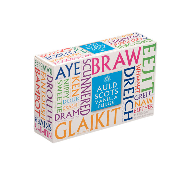 Auld Scots Words Vanilla Fudge Carton 150g