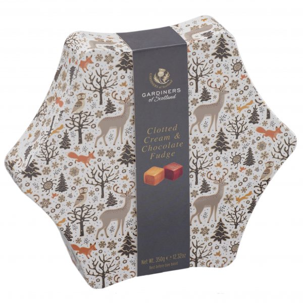 Star Clotted Cream and Chocolate Fudge Tin 350g