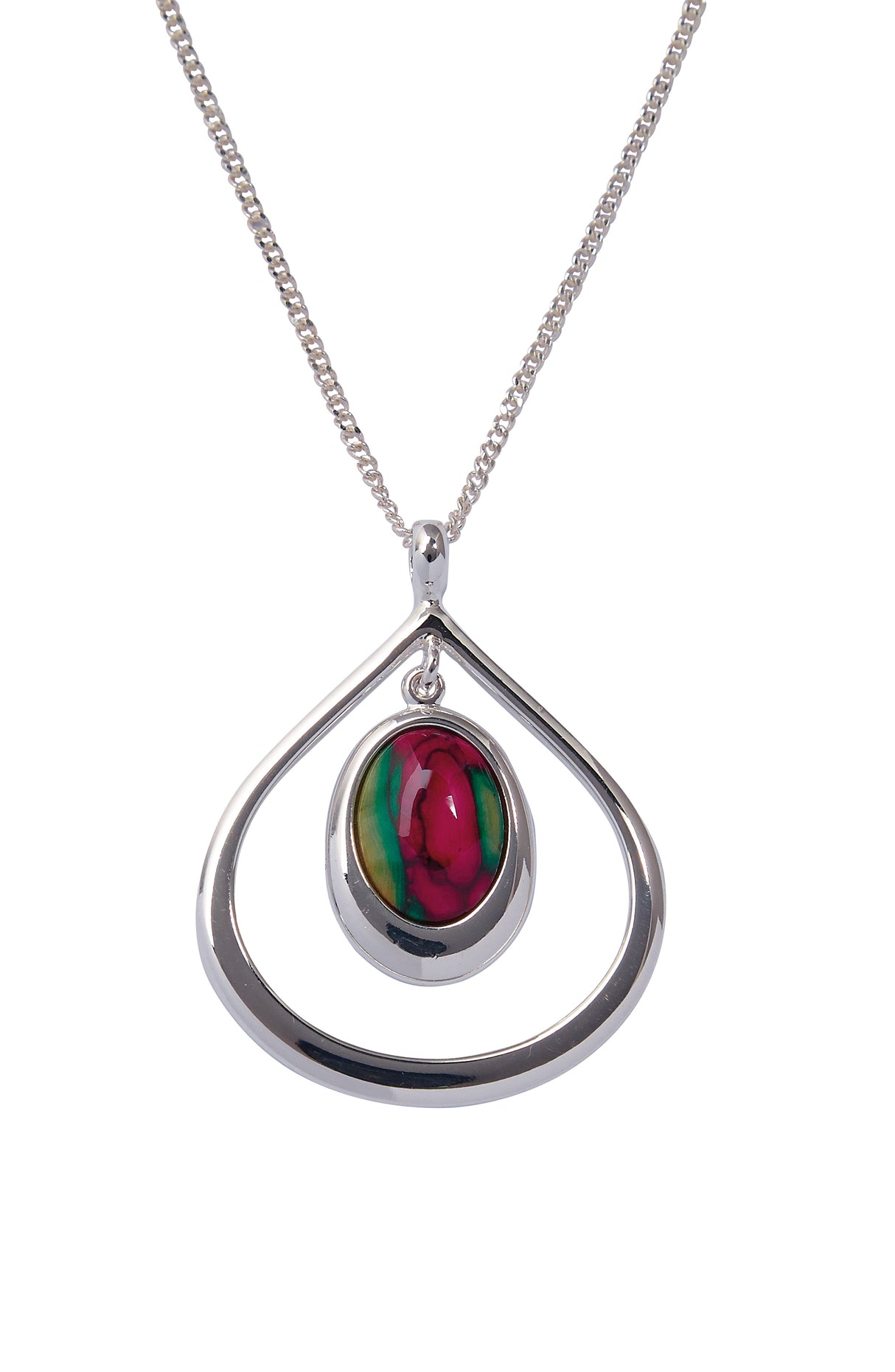 Open Tearlach Plated Pendant