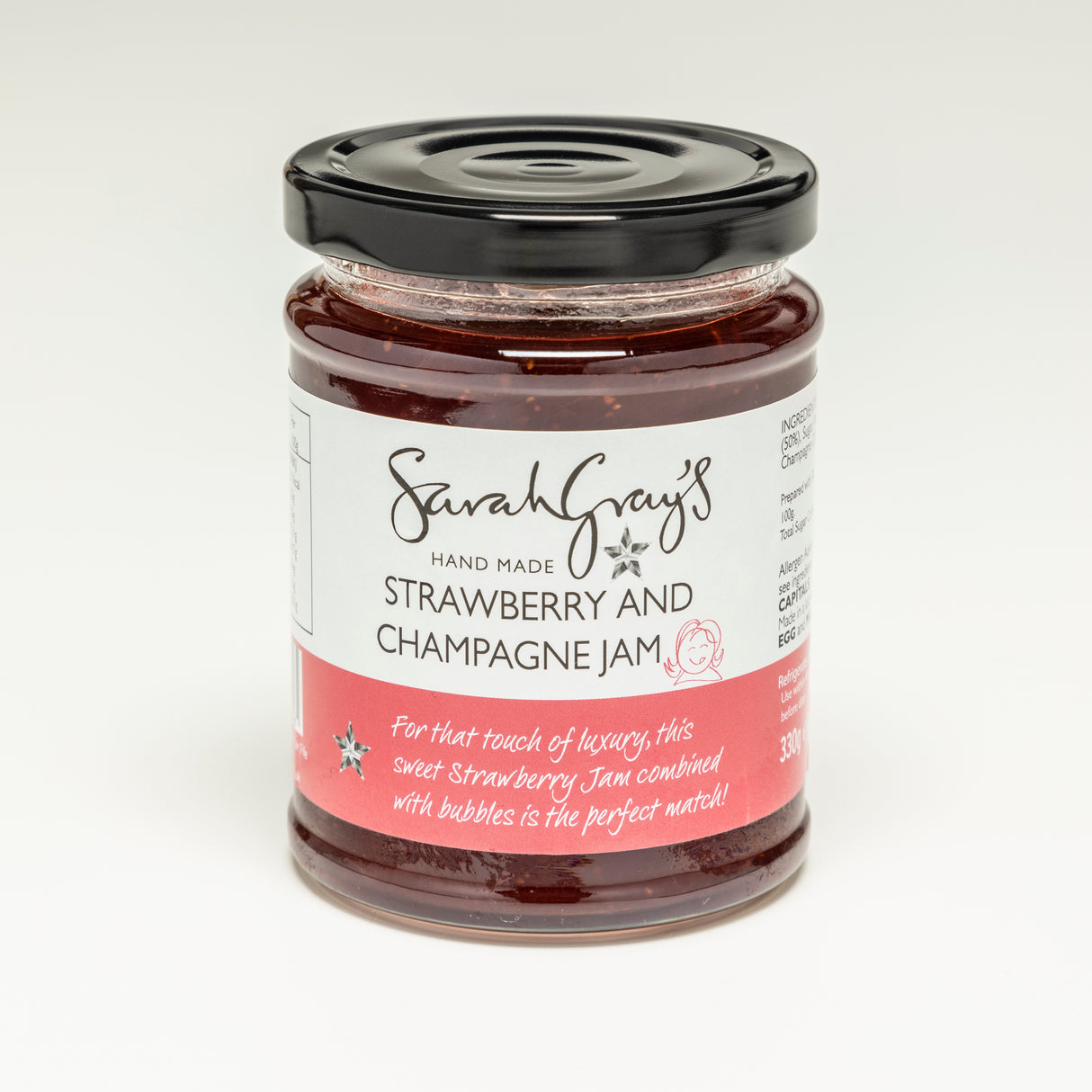 330g Sarah Gray Strawberry & Champagne Jam