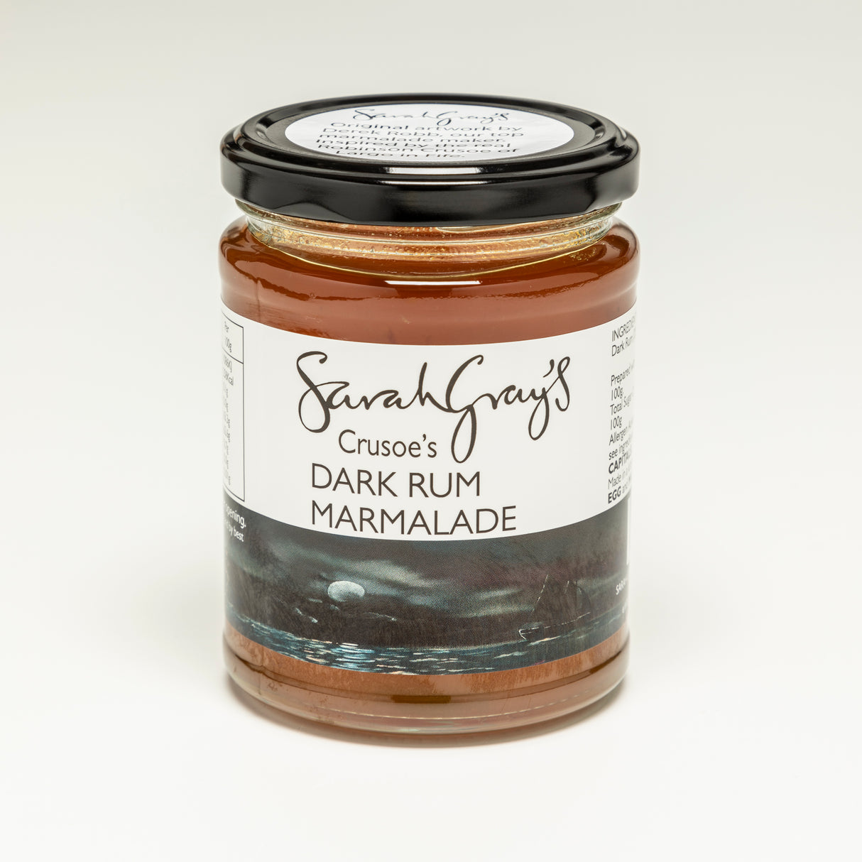 330g Sarah Gray Crusoes Dark Rum Marmalade