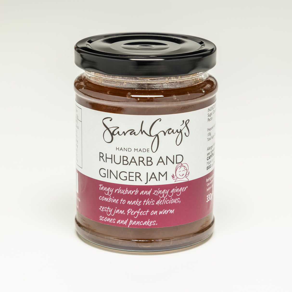 330g Sarah Gray Rhubarb & Ginger Preserve